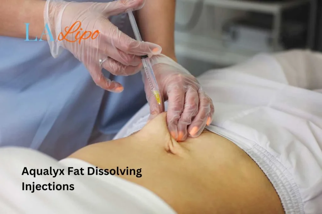 woman having fat dissolving injections Whitley Bay in the stomach