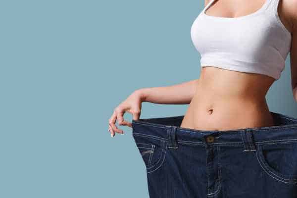 woman after fat reduction treatment Whitley Bay