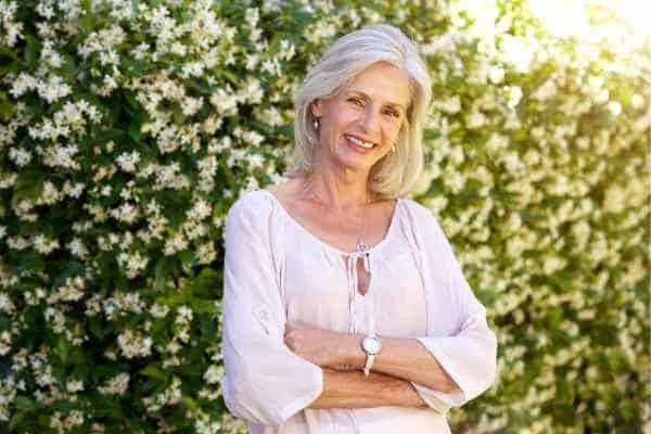 Older woman happy with urinary incontinence treatment Whitley Bay