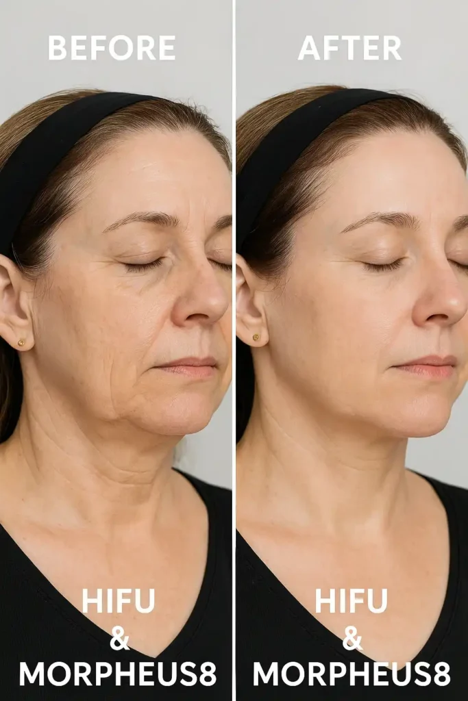 HIFU & Morpheus8 treatment results Whitley Bay - book in today!